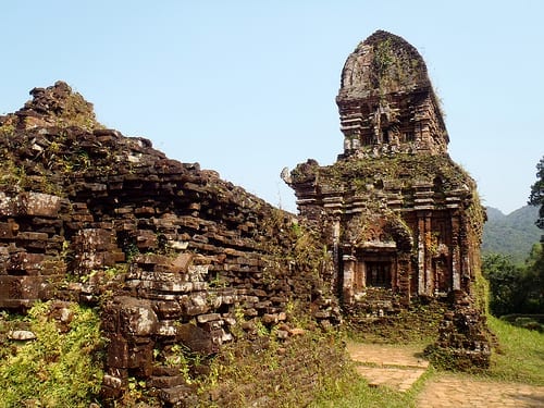 Brick Ruins of the My Son Temple in Vietnam