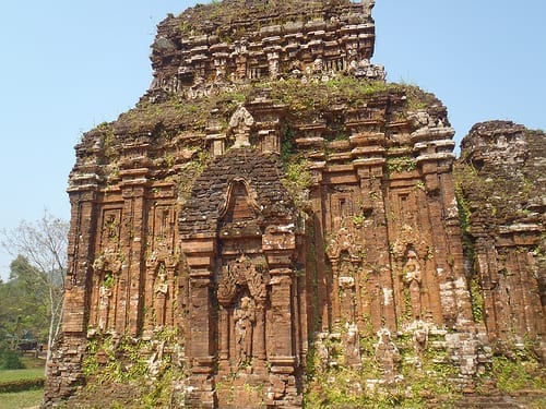 Ruins of the My Son Temple in Vietnam built in the 10th Century
