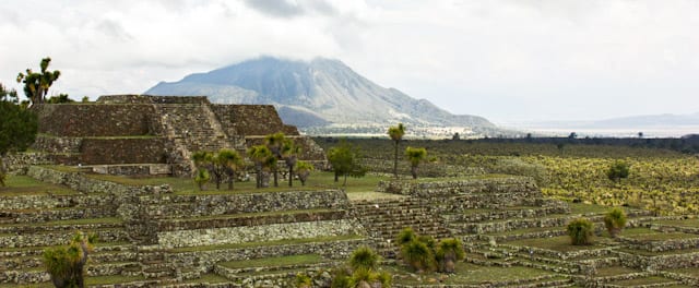 View of the Mexico Ruins of Cantona