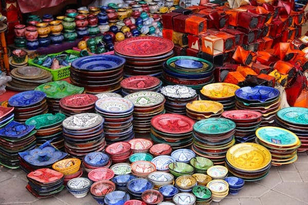 Ceramic is a big trade in morocco