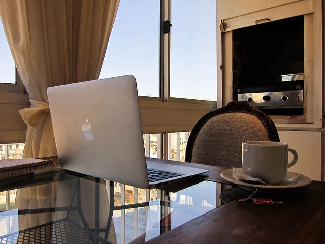A Laptop and a Cup of Tea in My Hotel Room - My Top Tips for Blogging Success