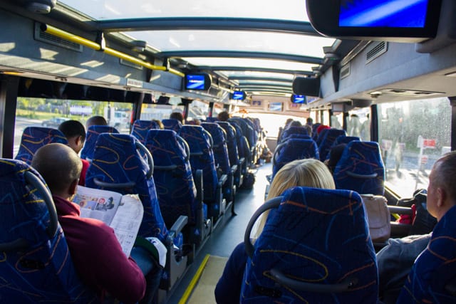 Interior of a Megabus - East Coast Busses, Which One is Better?