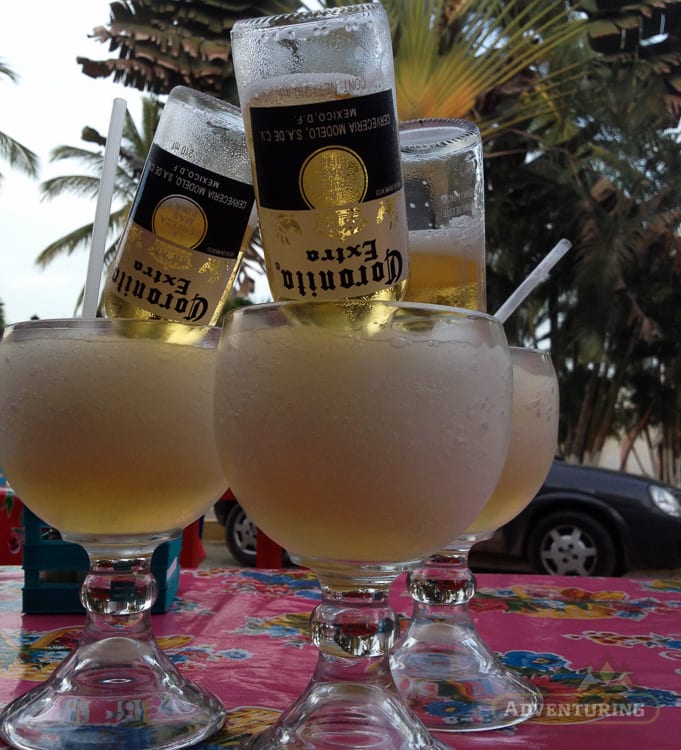 Coronas upside down in Margaritas - Expat Life Mistake #1: Not Learning the Language