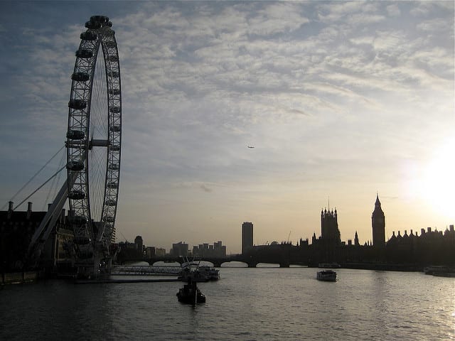 The London Eye at Sunset - What Should I Major in For a Life of Travel