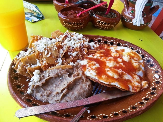 A Plate of Chilaquiles in Sayulita, Mexico - The Best Sayulita Restaurants for Mexican Food