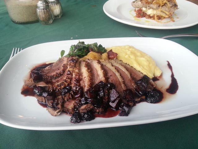 Roast Duck and Mashed Potatoes at Don Pedros in Sayulita - The Best Non-Mexican Sayulita Restaurants