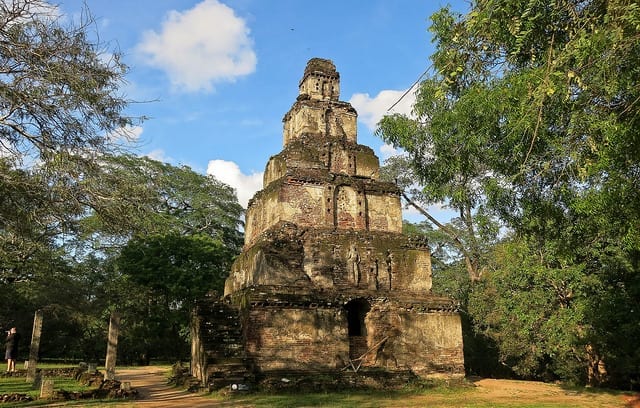 A Stupa at the Ancient City of Polonnaruwa in Sri Lanka