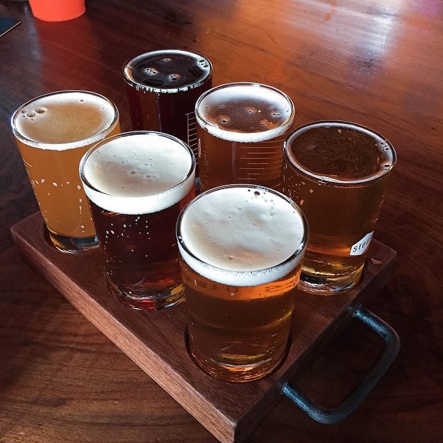 Tasting the Beers on Our DIY Seattle Breweries Tour