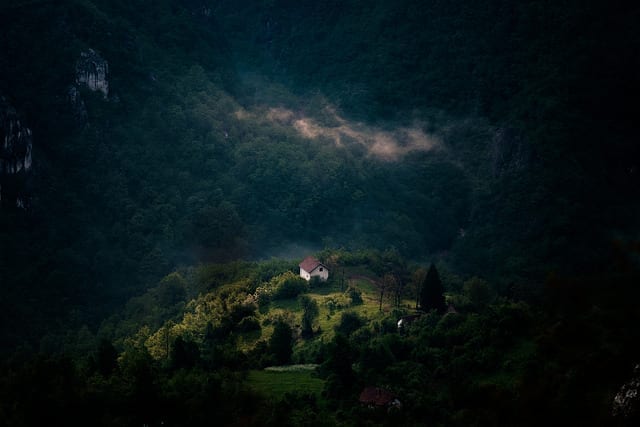 A Lone Home in the Mountains - Driving in Bosnia