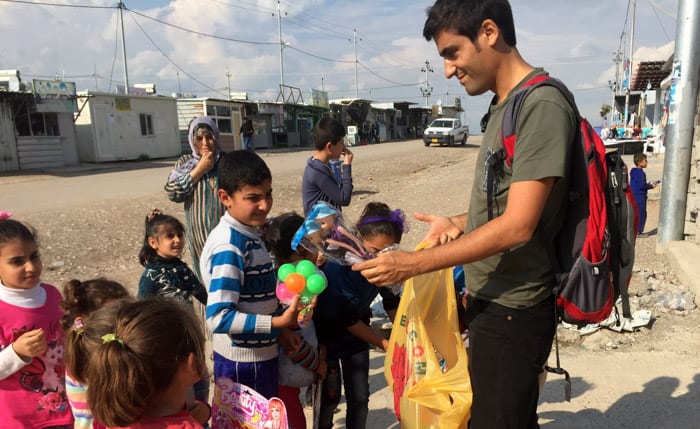 Handing Out Toys at a Syrian Refugee Camp - Positive Experiences in Muslim Countries