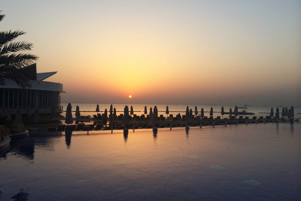 Sunset Over the Water in Qatar - Positive Experiences in Muslim Countries