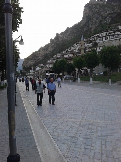 Albanians Walking Down the Xhiro - Albania Travel 