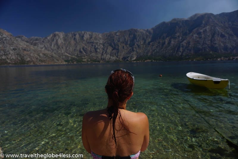 Girl Looking Out at the Water in Montenegro - A Week in Croatia and Montenegro