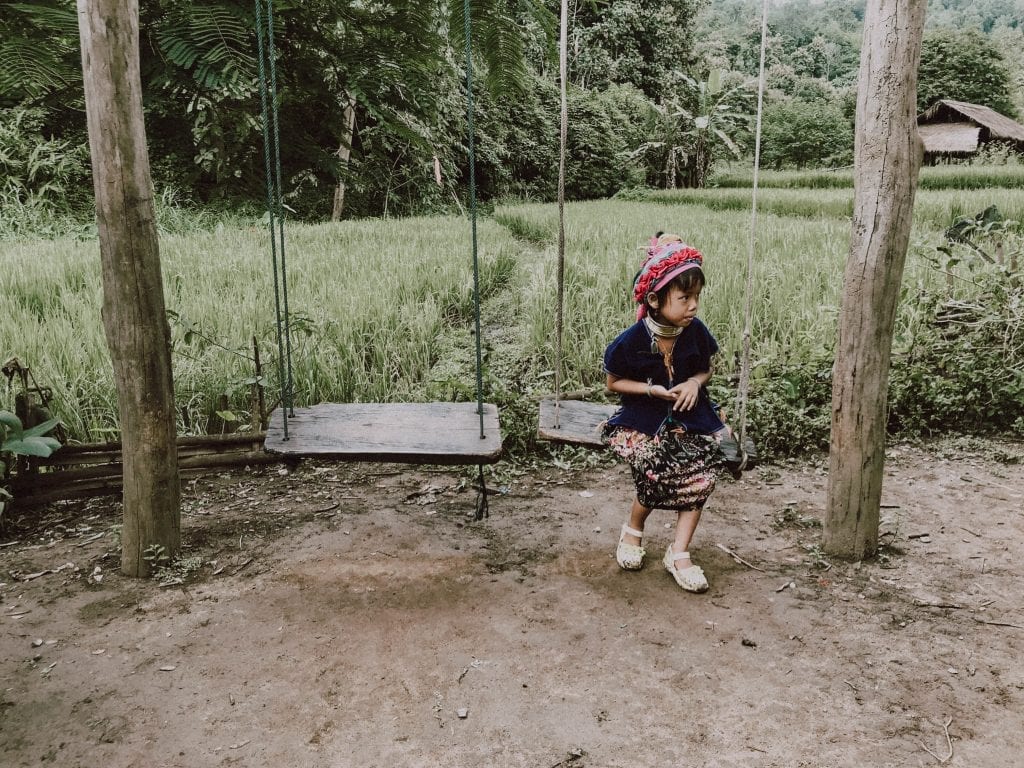 Little Girl on Swing in Chiang Mai - Experience Chiang Mai as a Local