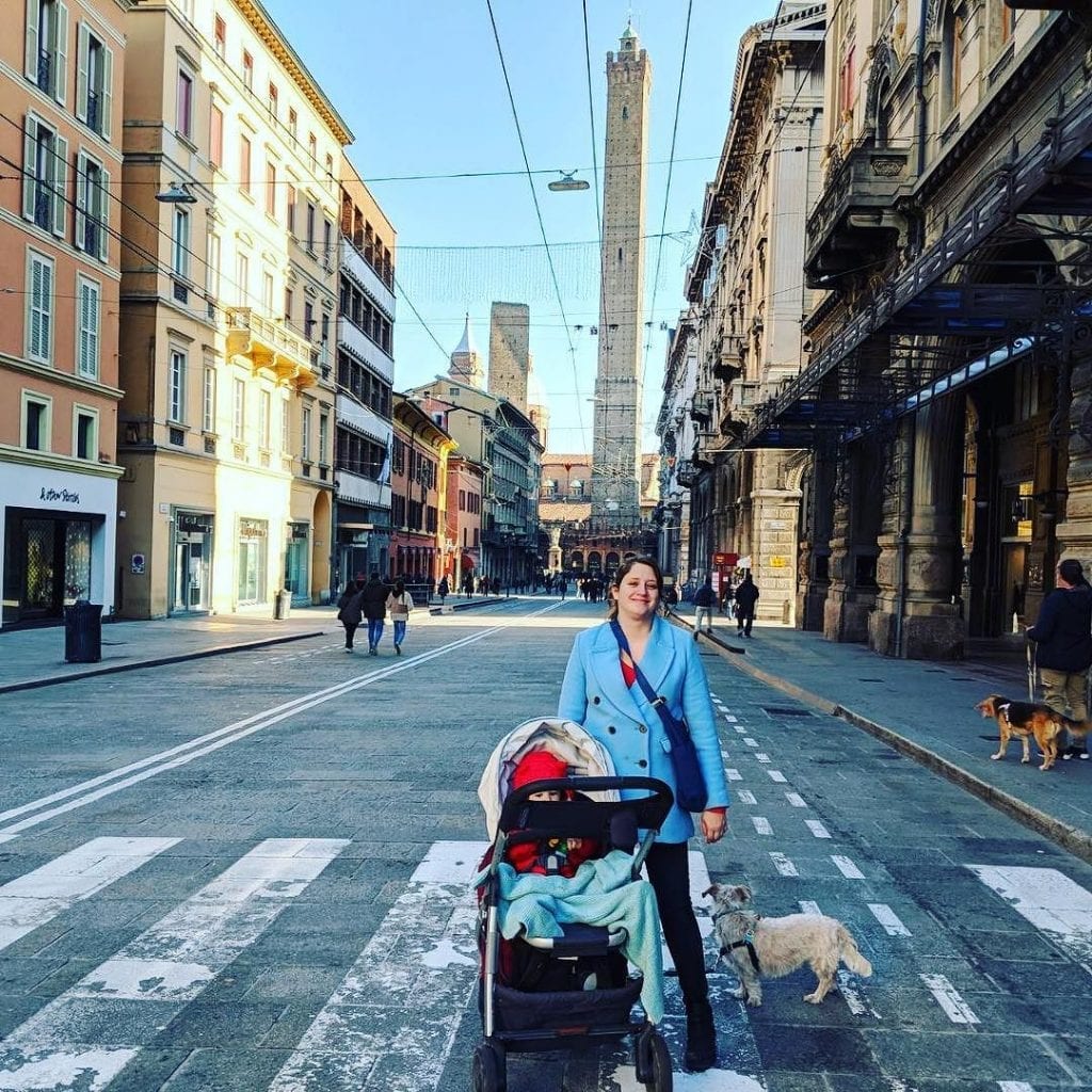 Myself, Marcella and Leo exploring Bologna - Travel Resolutions for 2018