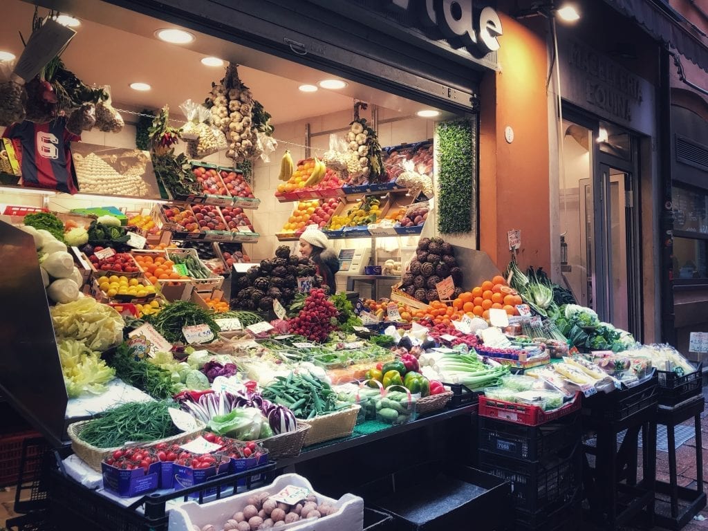 Discovering Delicious Bologna - A Typical Fruit and Vegetable Stall in Bologna