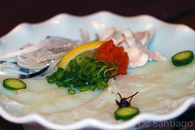 Small Fugu Sashimi